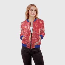 Женский бомбер 3D Мясо - фото 2