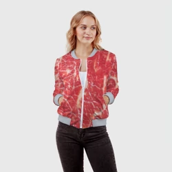 Женский бомбер 3D Мясо - фото 2