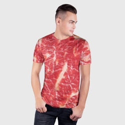 Мужская футболка 3D Slim Мясо - фото 2
