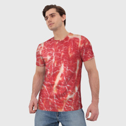 Мужская футболка 3D Мясо - фото 2