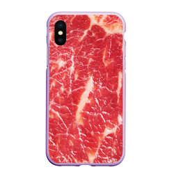 Чехол для iPhone XS Max матовый Мясо