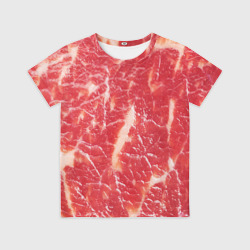 Детская футболка 3D Мясо