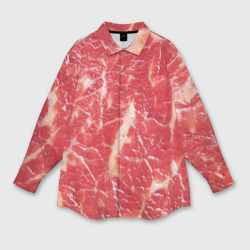 Мужская рубашка oversize 3D Мясо