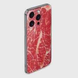 Чехол для iPhone 15 Pro Max силиконовый с защитой камеры Мясо - фото 2