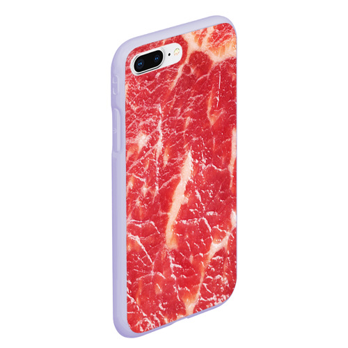 Чехол для iPhone 7Plus/8 Plus матовый Мясо, цвет светло-сиреневый - фото 3
