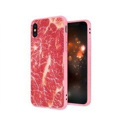 Чехол для iPhone X матовый Мясо - фото 2