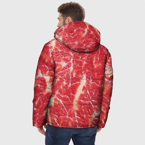 Мужская зимняя куртка 3D Мясо, цвет светло-серый - фото 4