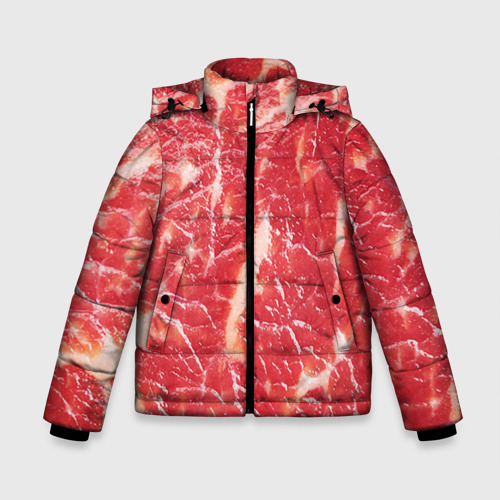 Зимняя куртка для мальчиков 3D Мясо, цвет черный