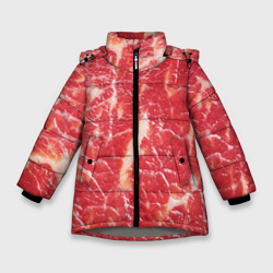 Зимняя куртка для девочек 3D Мясо