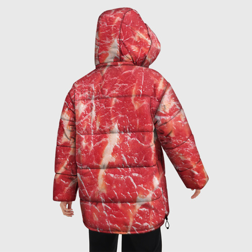 Женская зимняя куртка Oversize Мясо, цвет светло-серый - фото 4