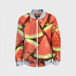 Детский бомбер 3D Дольки арбуза
