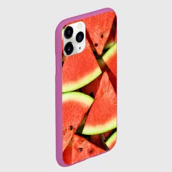 Чехол для iPhone 11 Pro матовый Дольки арбуза - фото 2