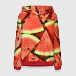 Женская толстовка 3D Дольки арбуза