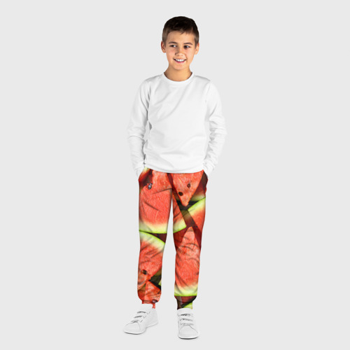 Детские брюки 3D Дольки арбуза, цвет 3D печать - фото 4