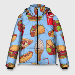 Мужская зимняя куртка 3D Еда