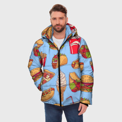 Мужская зимняя куртка 3D Еда - фото 2