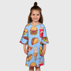 Детское платье 3D Еда - фото 2