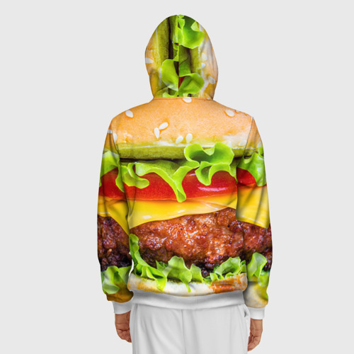 Мужская толстовка 3D на молнии Гамбургер - фото 4