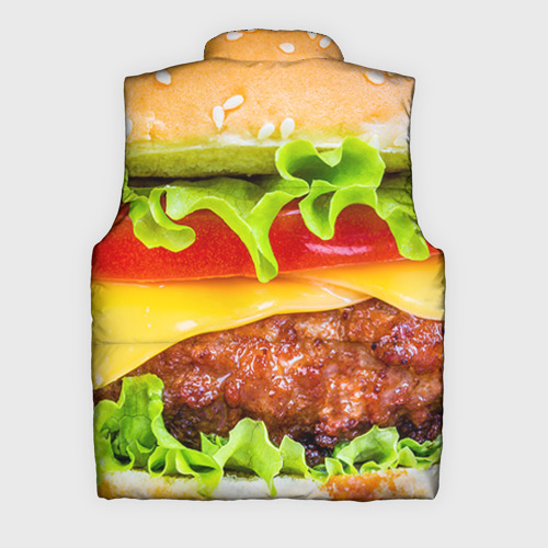 Мужской жилет утепленный 3D Гамбургер, цвет красный - фото 2