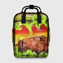 Женский рюкзак 3D Гамбургер