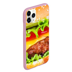 Чехол для iPhone 11 Pro Max матовый Гамбургер - фото 2