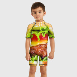 Детский купальный костюм 3D Гамбургер - фото 2
