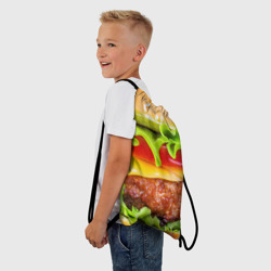 Рюкзак-мешок 3D Гамбургер - фото 2