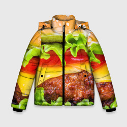 Зимняя куртка для мальчиков 3D Гамбургер