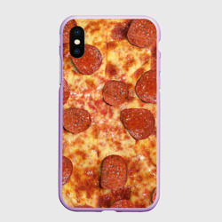 Чехол для iPhone XS Max матовый Пицца