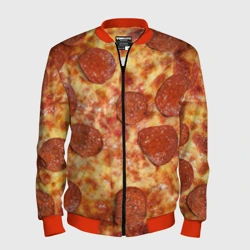 Мужской бомбер 3D Пицца
