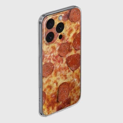 Чехол для iPhone 16 Pro Max силиконовый с защитой камеры Пицца - фото 2