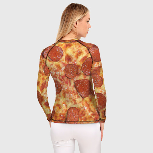 Женский рашгард 3D Пицца, цвет 3D печать - фото 4
