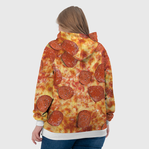 Женская толстовка 3D Пицца, цвет 3D печать - фото 7