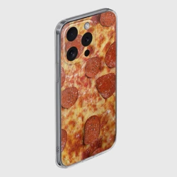 Чехол для iPhone 15 Pro Max силиконовый с защитой камеры Пицца - фото 2