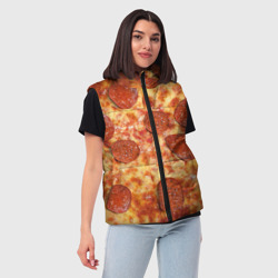 Женский жилет утепленный 3D Пицца - фото 2