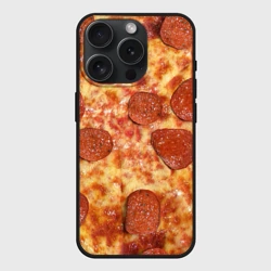 Чехол силиконовый для Apple iPhone 15 Pro матовый Пицца