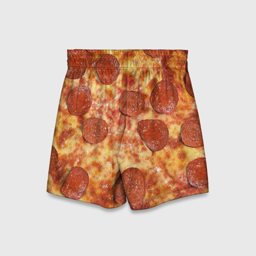 Детские спортивные шорты 3D Пицца, цвет 3D печать - фото 2