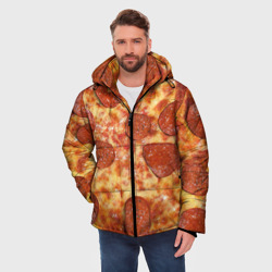 Мужская зимняя куртка 3D Пицца - фото 2