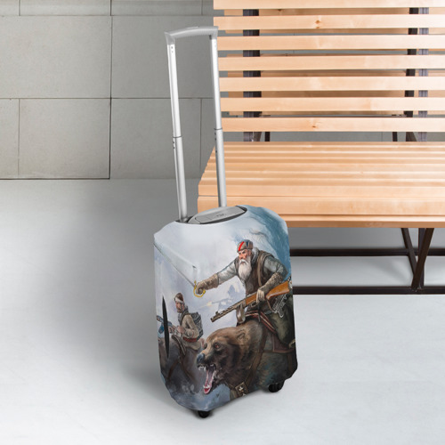 Чехол для чемодана 3D с принтом Медведь - картинка 3 Чехол для чемодана 3D Медведь - фото 3