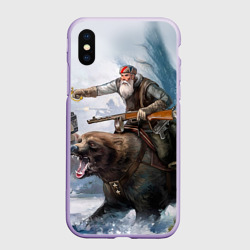 Чехол для iPhone XS Max матовый Медведь
