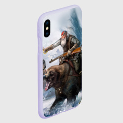 Чехол для iPhone XS Max матовый Медведь - фото 2