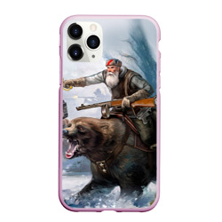 Чехол для iPhone 11 Pro матовый Медведь