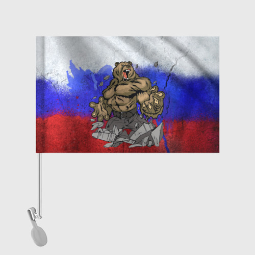 Флаг для автомобиля Медведь - фото 2