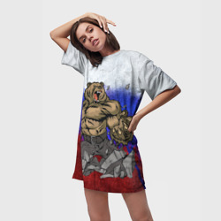 Платье-футболка 3D Медведь - фото 2