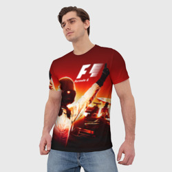 Мужская футболка 3D Формула 1 - фото 2