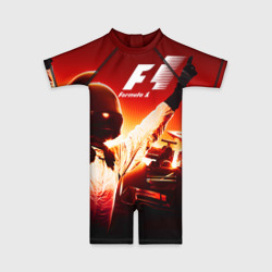 Детский купальный костюм 3D Формула 1
