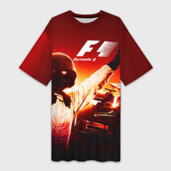 Платье-футболка 3D Формула 1
