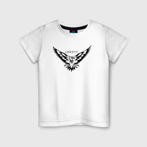 Детская футболка хлопок Liberty, цвет белый