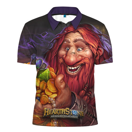 Мужская рубашка поло 3D Hearthstone Фото 01 Мужская рубашка поло 3D Hearthstone Фото 01