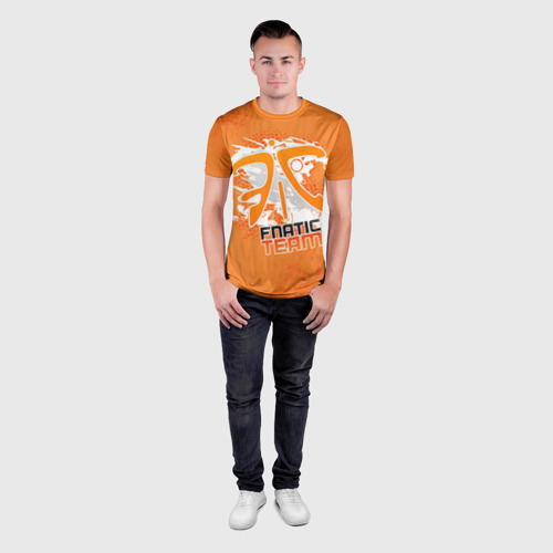 Мужская футболка 3D Slim Fnatic team, цвет 3D печать - фото 4